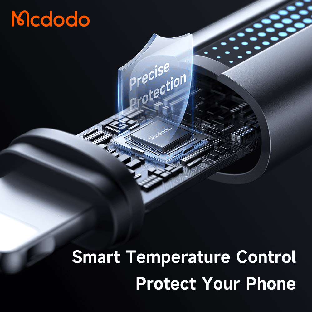 Cáp Sạc Mcdodo 36W Type-C to Ln | Sạc Siêu Nhanh Máy Tính Bảng, Có Đèn Báo