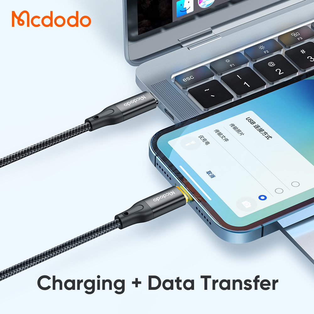 Cáp Sạc Nhanh Mcdodo 36W Type-C to Ln Thông Minh | Tự Ngắt Khi Đầy, An Toàn Sạc Đêm