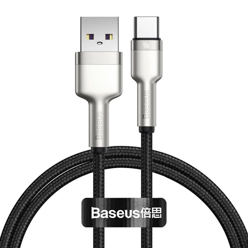 Cáp Sạc Baseus Cafule USB to Type-C 66W (6A) | Hợp Kim Kẽm, Dây Dù Chống Đứt