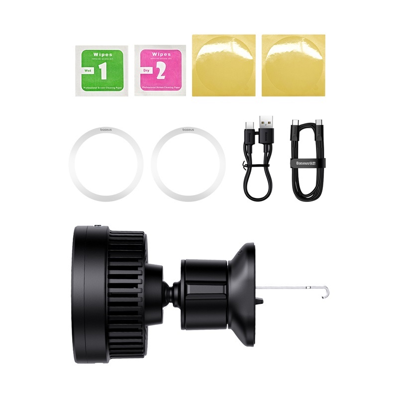 Giá Đỡ Ô Tô Baseus MagPro 15W | Sạc Từ Tính, Tản Nhiệt Quạt Chủ Động, Hít Cực Chắc