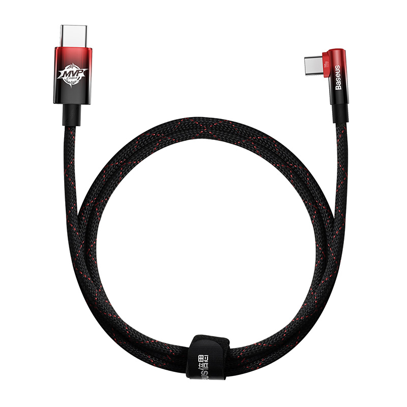 Cáp Sạc Baseus MVP 2 Type-C to Type-C 100W | Đầu Gập 90 Độ Chơi Game, Sạc Nhanh Laptop & Điện Thoại