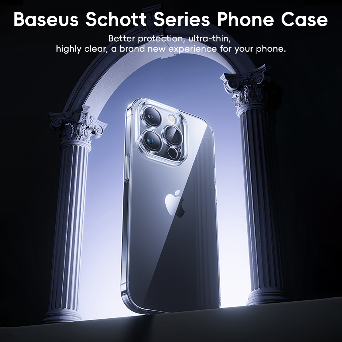 Ốp Lưng Viền Dẻo Baseus Schott Series Phone Case for iP 15 (Tặng kèm cường lực)