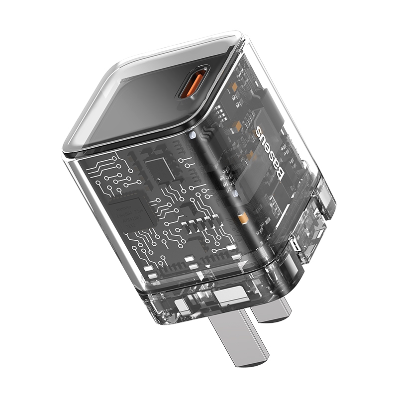 Củ Sạc Baseus GaN5 20W PD Type-C | Chân Gập Tiện Lợi, Sạc Nhanh An Toàn