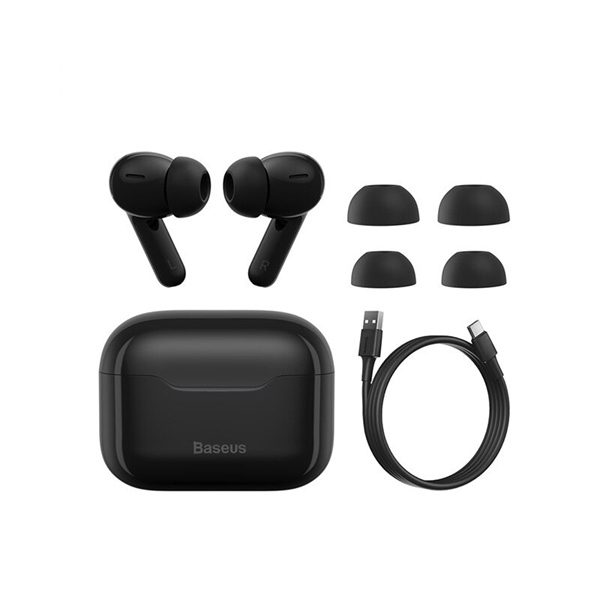 Tai nghe TWS chống ồn chủ động Baseus SIMU ANC S1 True Wireless Earphone (Chống ồn chủ động, Xuyên Âm, Hi Fi/ Stereo, AAC/SBS, Dual Core DSP)
