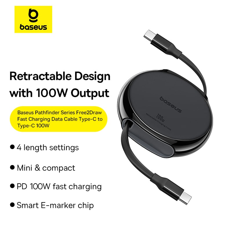 Cáp Sạc Nhanh Baseus Pathfinder Series Free2Draw Fast Charging Data Cable Type-C to Type-C