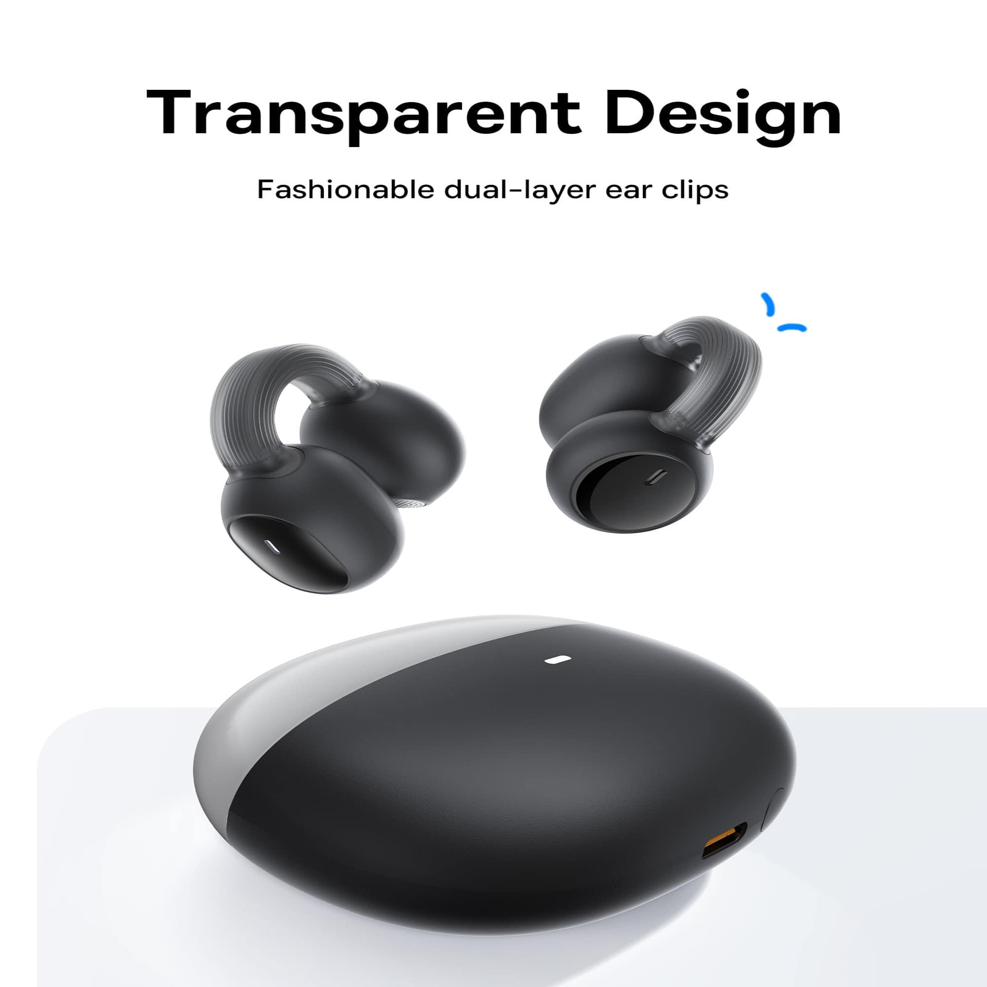 Tai Nghe Bluetooth Baseus AirGo 1 | Kẹp Vành Tai Thể Thao, An Toàn Khi Di Chuyển
