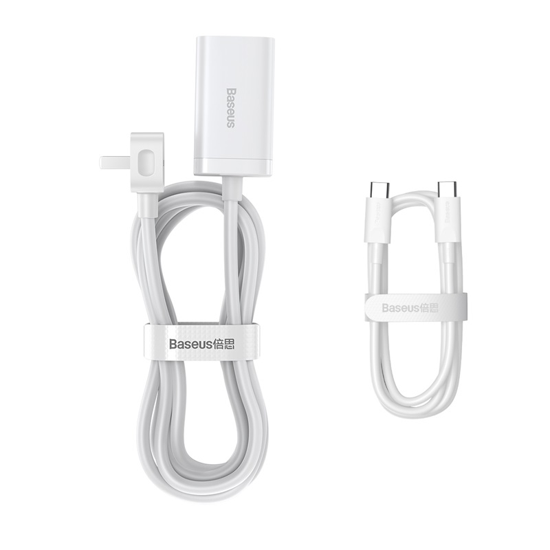 Bộ Sạc Nhanh Để Bàn Baseus GaN3 Pro 65W | 4 Cổng Type-C USB Nối Dài Sạc Laptop Điện Thoại