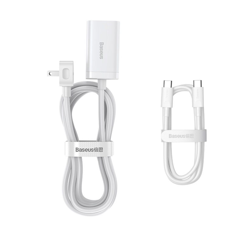 Bộ Sạc Nhanh Để Bàn Baseus GaN3 Pro 65W | 4 Cổng Type-C USB Nối Dài Sạc Laptop Điện Thoại