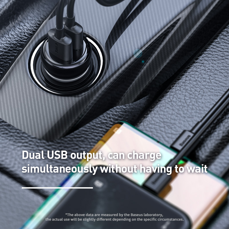 Bộ Tẩu Sạc Bluetooth Baseus S-16 | Màn Hình Rời An Toàn, Hỗ Trợ AUX/Thẻ Nhớ