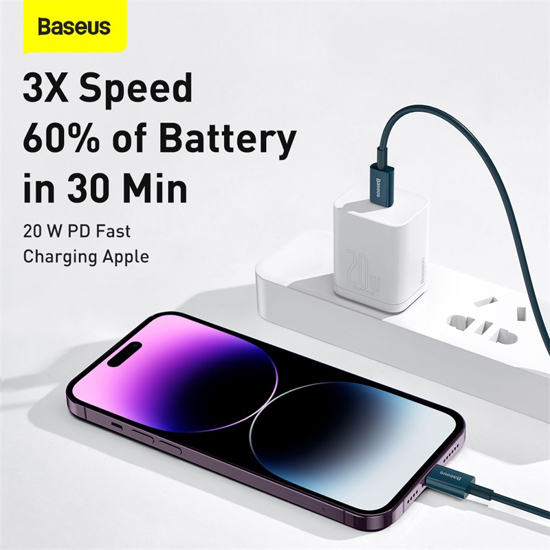 Cáp Sạc Nhanh Baseus Superior 20W | Type-C to Ln, Chuẩn PD, Siêu Bền Chống Đứt Gãy, Sạc Nhanh iP