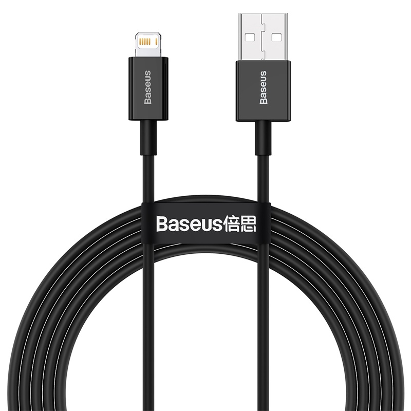 Cáp sạc lightning Baseus Superior Series Fast Charging Data Cable cho iPhone/ iPad (2.4A, 480Mbps, Fast charge, ABS/ TPE Cable)