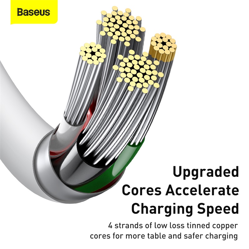 Cáp Sạc Baseus Superior Series USB to Ln 2.4A | Dẻo Dai Chống Gãy, Dài 1m/2m