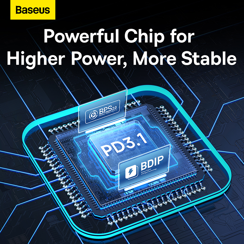 Tẩu Sạc Ô Tô Baseus 140W PD 3.1Type-C + USB | Sạc Nhanh Laptop, Kèm Cáp 240W