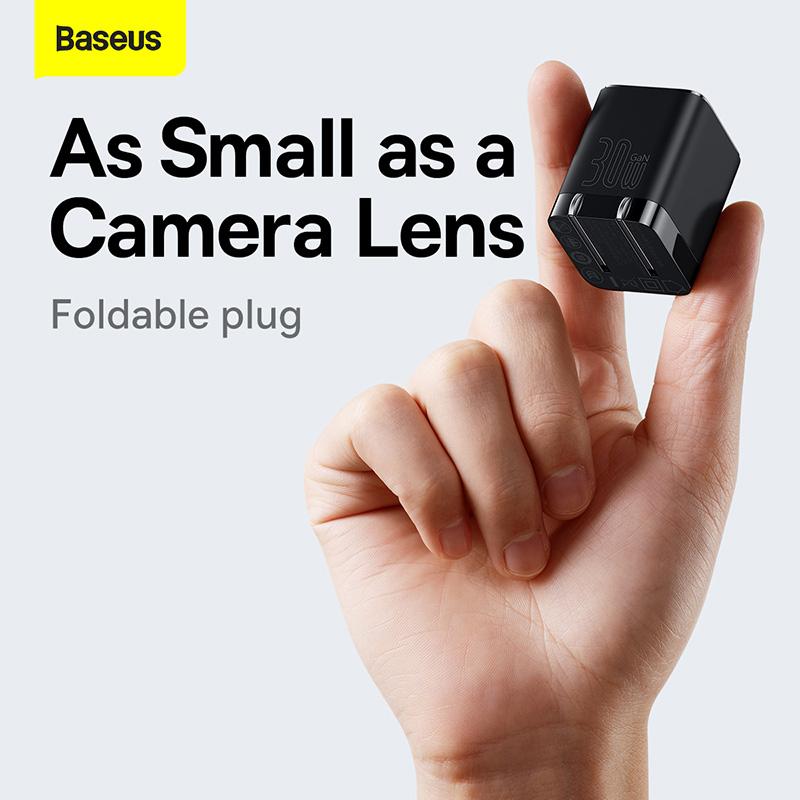 Củ Sạc Nhanh Baseus GaN3 Mini 30W Type-C | Công Nghệ GaN, Sạc Nhanh An Toàn