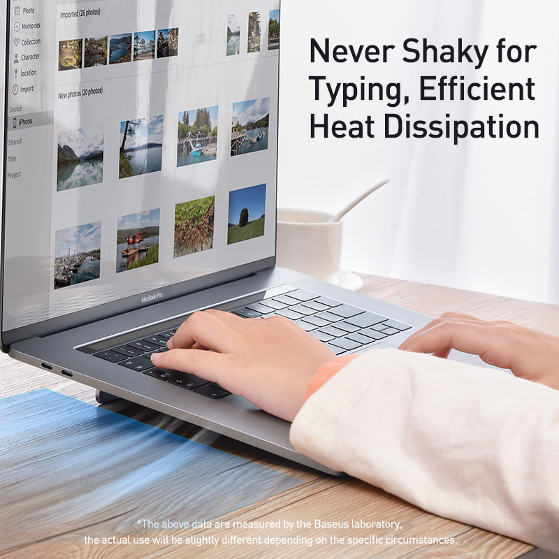 Đế Tản Nhiệt Laptop Baseus Papery | Hợp Kim Nhôm Siêu Mỏng 0.3cm, Gập Gọn Thông Minh