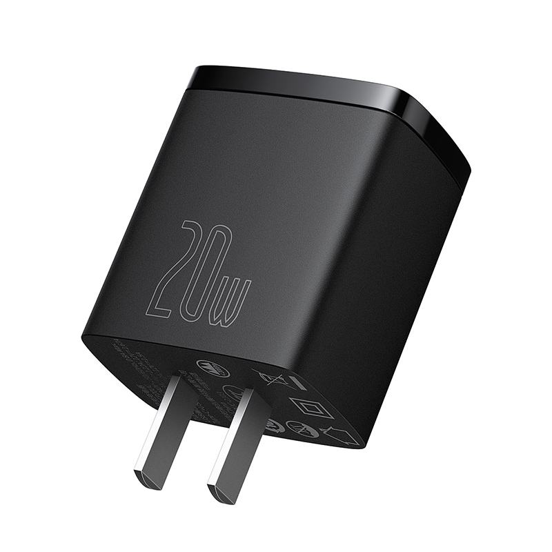 Cốc Sạc Nhanh Baseus Compact 20W | 2 Cổng USB & Type-C, Sạc Cùng Lúc 2 Thiết Bị