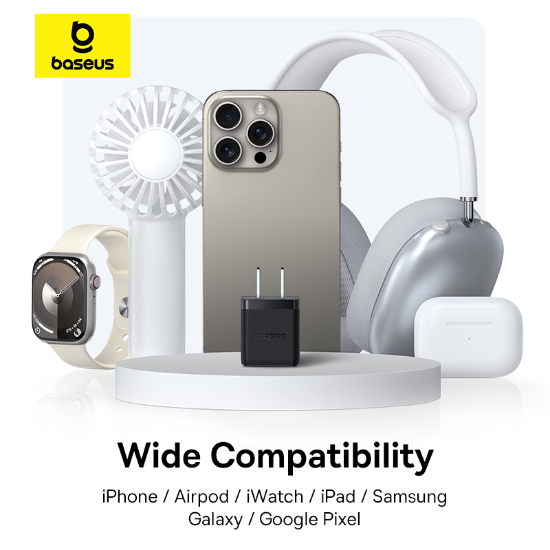 Cốc Sạc Baseus Palm 20W 2 Cổng | Sạc Nhanh PD & QC, Siêu Nhỏ Gọn, Chính Hãng