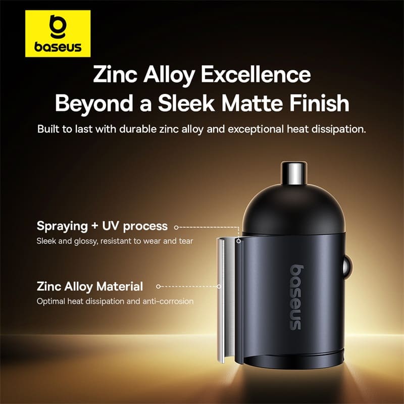 Tẩu Sạc Baseus Tiny Star 30W Đa Năng 2 Cổng | Type-C & USB, Kích Thước Mini Gọn Nhẹ