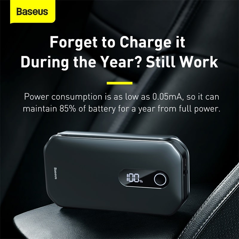 Kích Bình Ô Tô Baseus Super Energy Pro 1000A 12000mAh | Dùng Cho Máy Xăng & Dầu, Cứu Hộ Khẩn Cấp