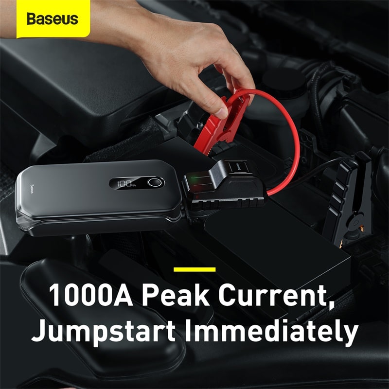 Kích Bình Ô Tô Baseus Super Energy Pro 1000A 12000mAh | Dùng Cho Máy Xăng & Dầu, Cứu Hộ Khẩn Cấp