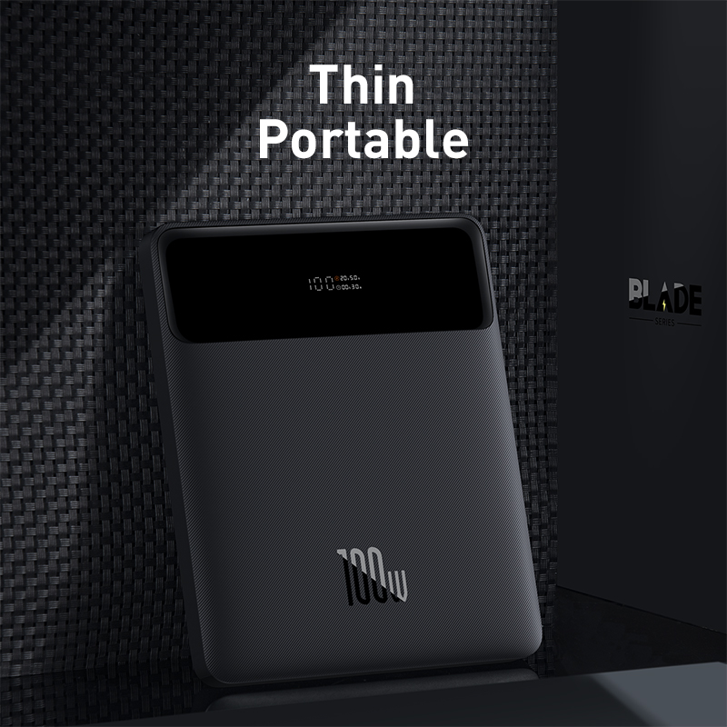 Sạc Dự Phòng Baseus Blade 100W 20000mAh | Sạc Nhanh Cho Laptop, Siêu Mỏng