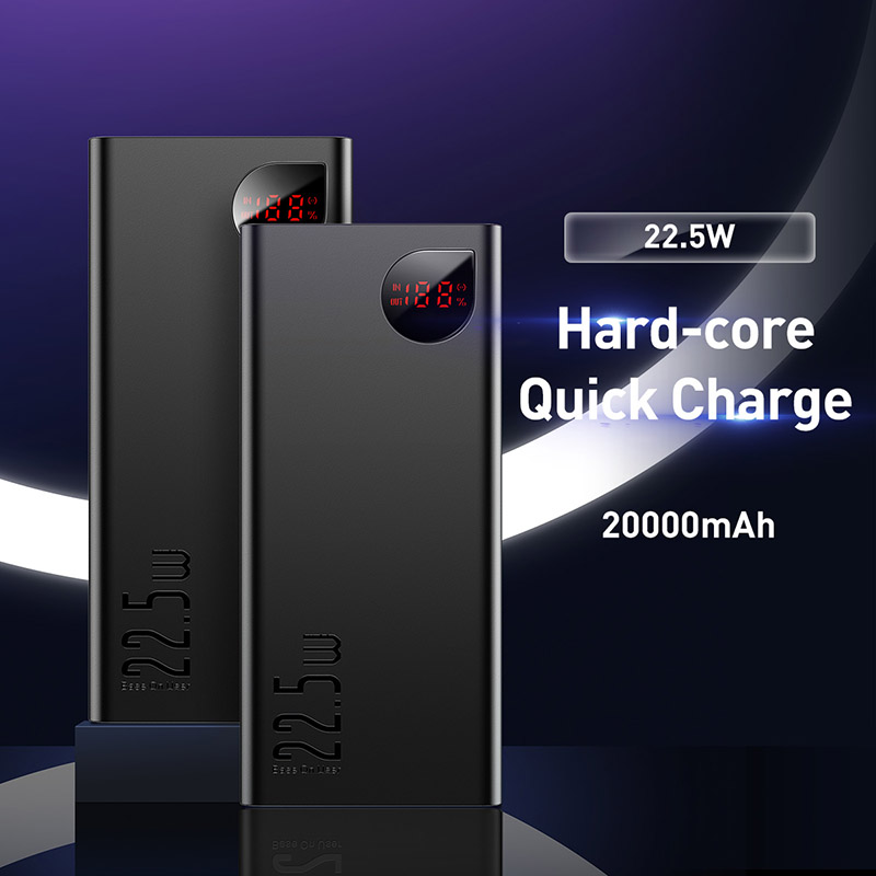 Sạc Dự Phòng Baseus Adaman 22.5W 10000/20000mAh | Vỏ Kim Loại, Màn Hình LED (Phiên bản OS)