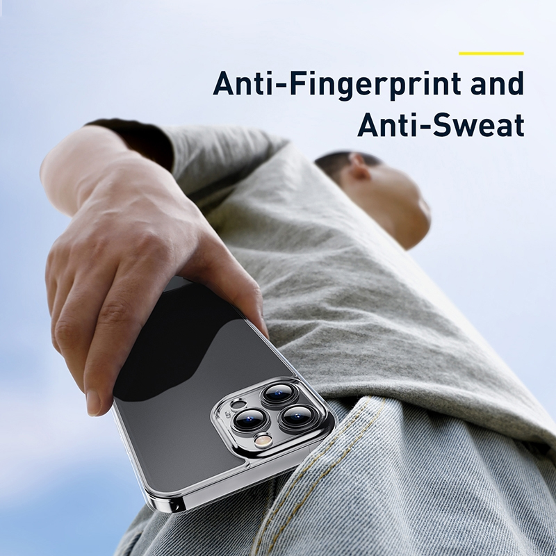 Ốp Lưng Kính Nhám Mờ Baseus Cho iP13 | Kèm Cường Lực, Chống Vân Tay, Chống Sốc