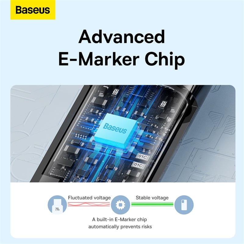 Cáp Sạc Baseus Tungsten Gold 240W Type-C | Chuẩn PD 3.1, Chip E-Marker, Siêu Bền
