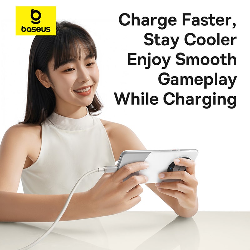 Cáp Sạc Nhanh Baseus Titanium Alloy 100W USB to Type-C | Đầu Hợp Kim Titan Siêu Bền