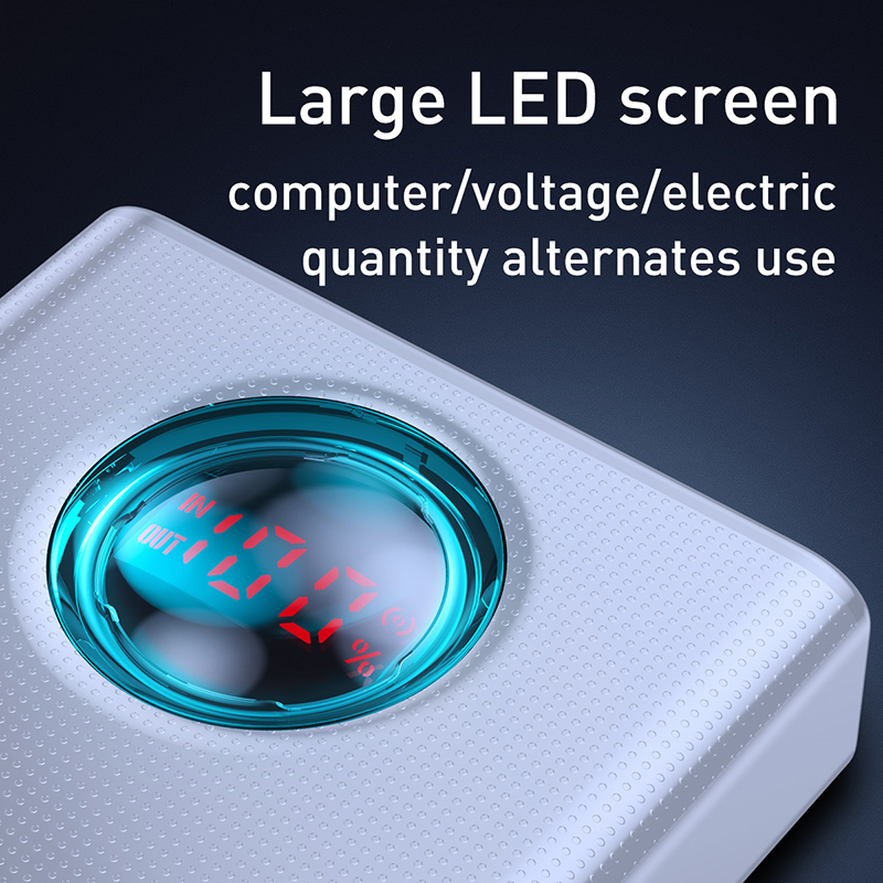 Pin Sạc Dự Phòng Baseus Amblight 65W 30000mAh | 5 Cổng Sạc Ra, Hỗ Trợ Sạc Nhanh PD & QC 3.0