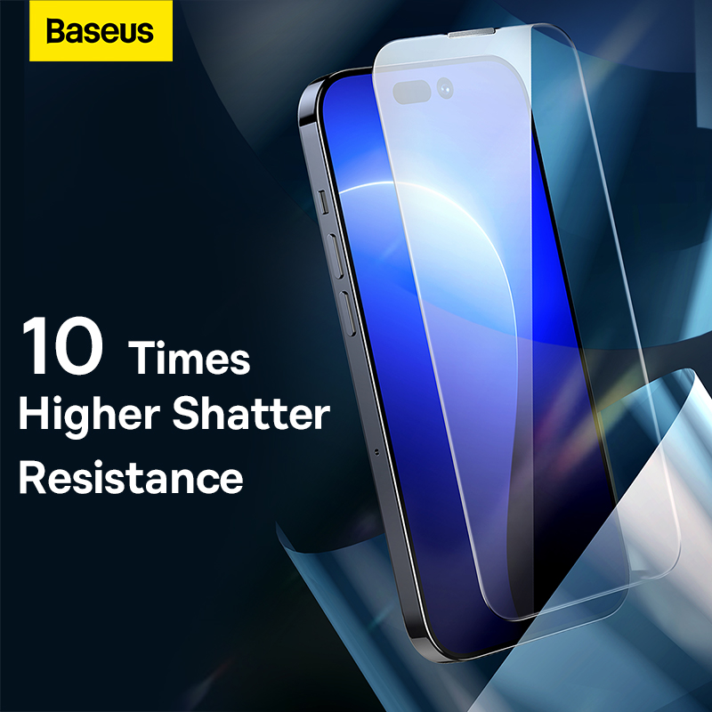 Bộ 2 Kính Cường Lực Baseus Corning Cho iP13/14 | Chống Vỡ 10 Lần, 8K Ultra Clarity, Kèm Khung Dán