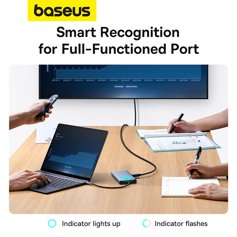 Hub Chuyển Đổi Baseus PortalJoy 13 trong 1 | Xuất 4 Màn Hình, Hỗ Trợ 8K, USB Tốc Độ 10Gbps