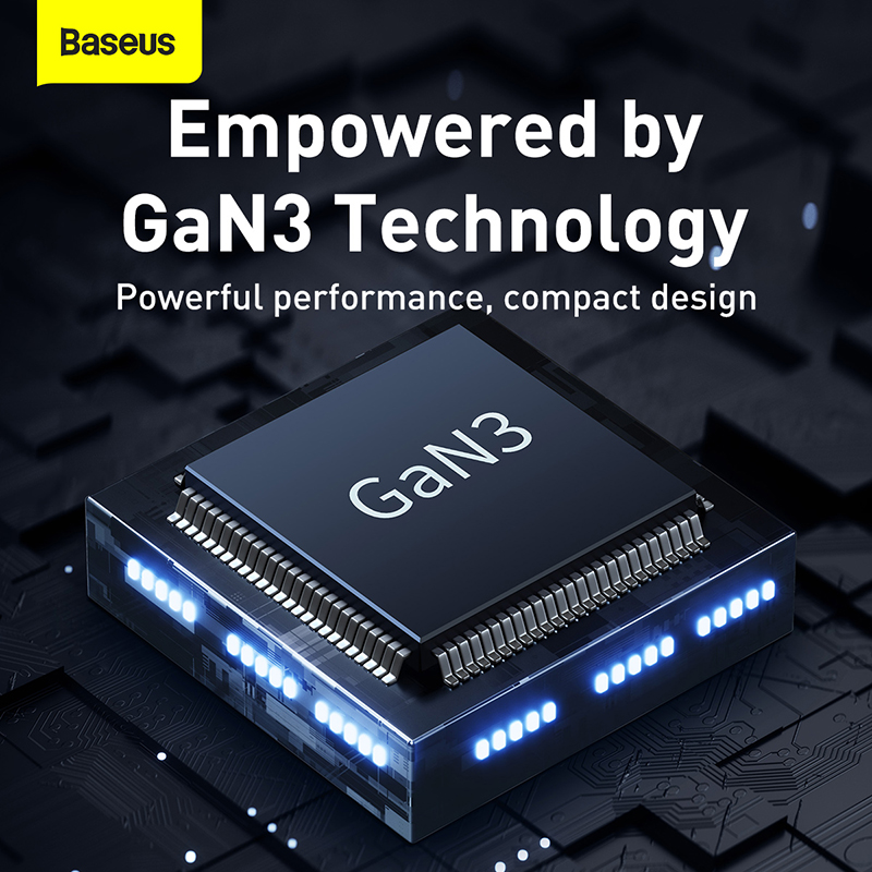 Củ Sạc Kiêm Pin Dự Phòng Baseus 87W GaN3 | 2-trong-1, Sạc Nhanh Laptop 65W, 2 Cổng