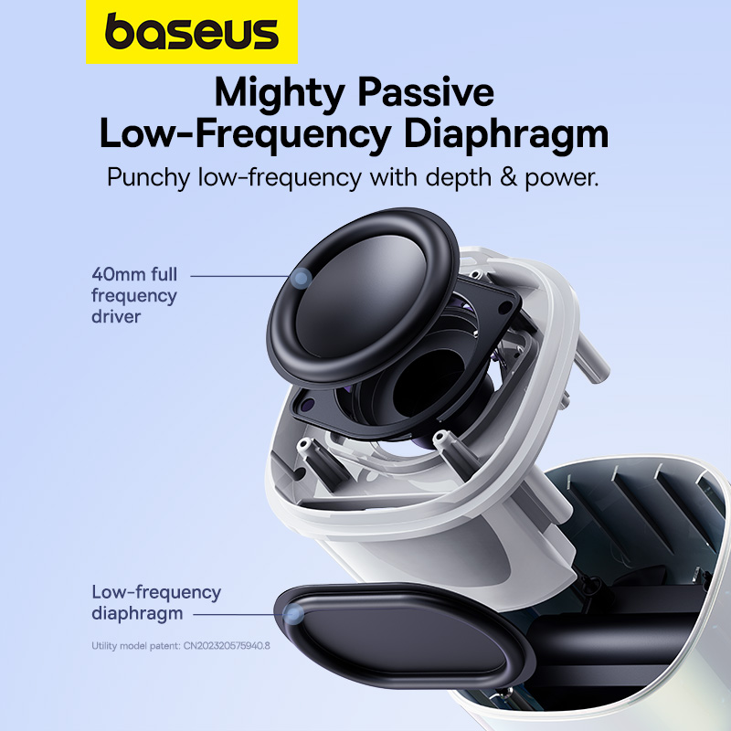 Loa Bluetooth Mini Baseus AeQur V2 | Âm Thanh Vòm 360 Độ, Bass Mạnh Mẽ, Pin Cực Trâu 30 Giờ