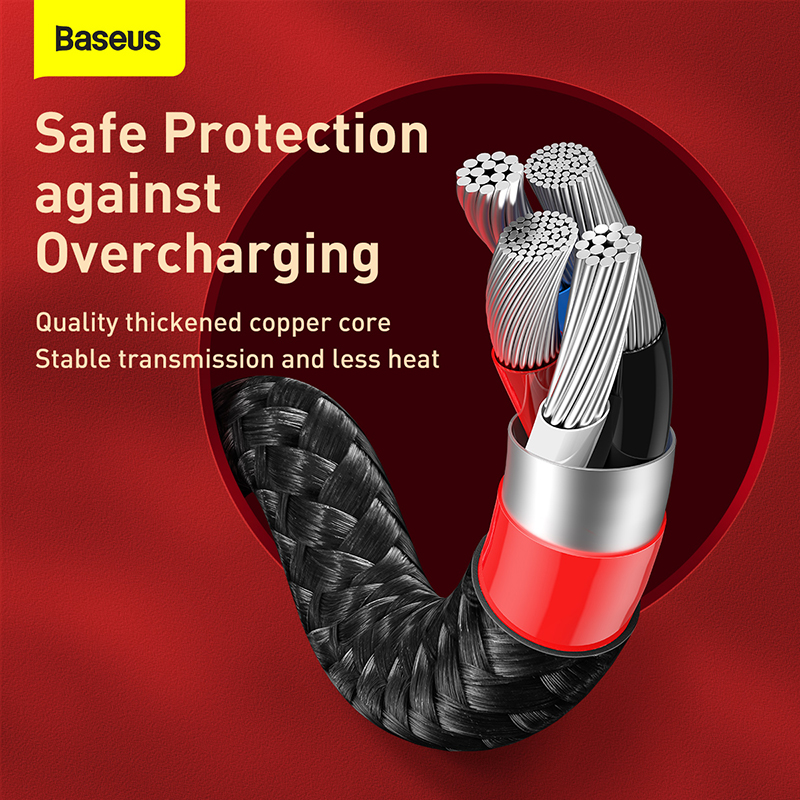 Cáp Sạc Nhanh Baseus Year of the Tiger USB to M+L+C 3.5A Siêu Bền | Sạc Cùng Lúc 3 Thiết Bị