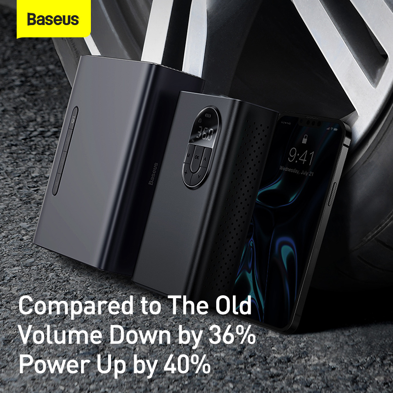 Bơm Điện Tử Mini Baseus Energy Source Pro | Pin Sạc Tiện Lợi & Đèn LED Soi Đêm, Tự Ngắt Khi Đầy