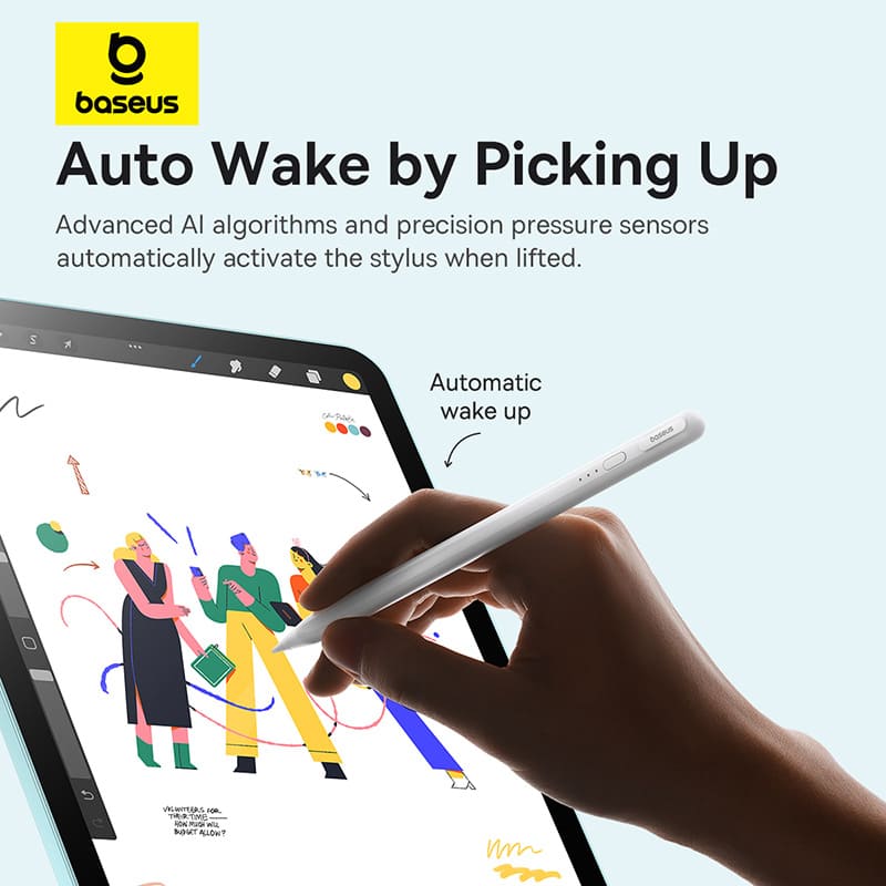 Bút Cảm Ứng Sạc Có Dây Baseus Smooth Writing 3 | Chống Tì Tay, Viết Vẽ Mượt Mà