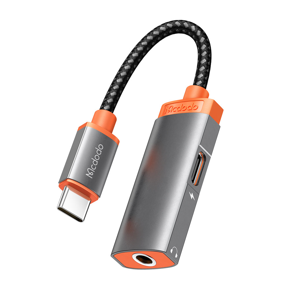 Jack Chuyển Mcdodo Oryx Type-C to Type-C + 3.5mm | Vừa Sạc Nhanh PD 60W Vừa Nghe Nhạc