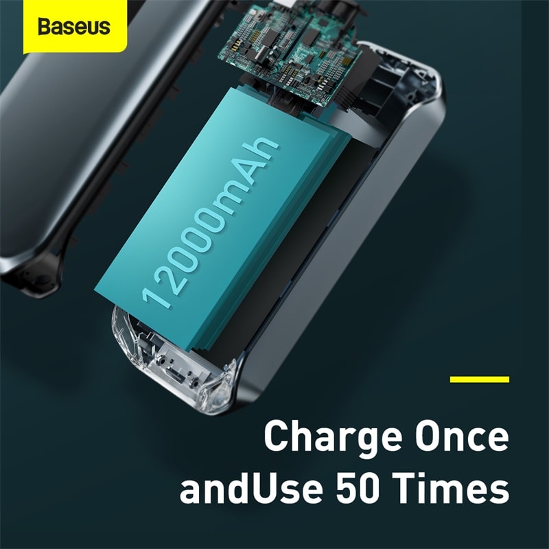 Kích Bình Ô Tô Baseus Super Energy Pro 1000A 12000mAh | Dùng Cho Máy Xăng & Dầu, Cứu Hộ Khẩn Cấp