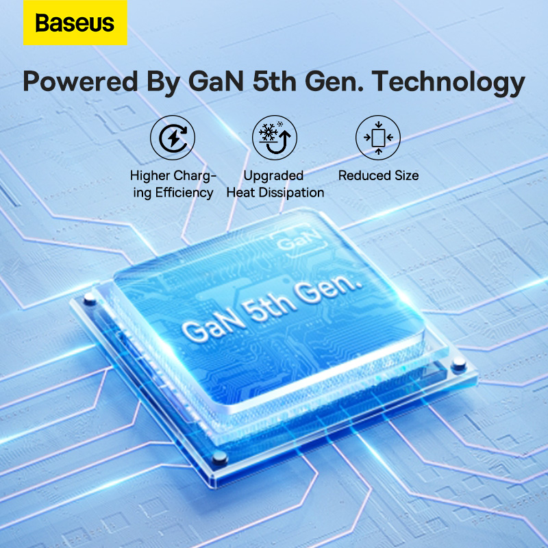 Củ Sạc Nhanh Baseus GaN5 Pro 40W | 2 Cổng Type-C, Sạc Cùng Lúc 2 Thiết Bị
