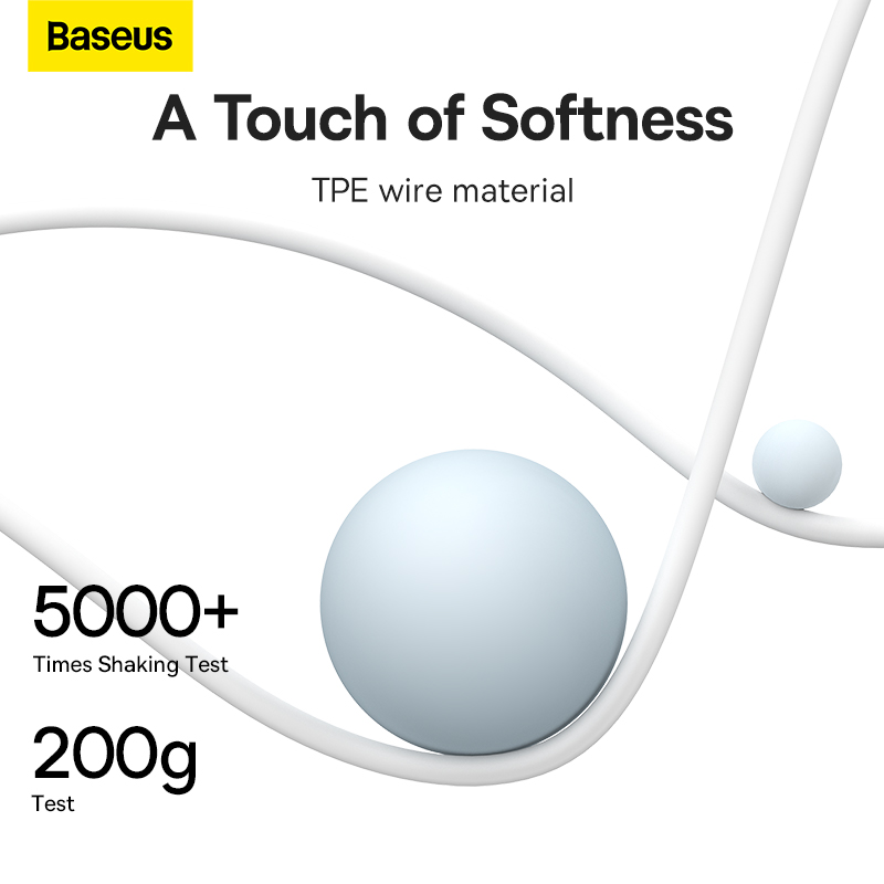 Tai Nghe Nhét Tai Baseus H18 Cổng 3.5mm | Âm Bass Mạnh Mẽ, Êm Tai, Có Mic