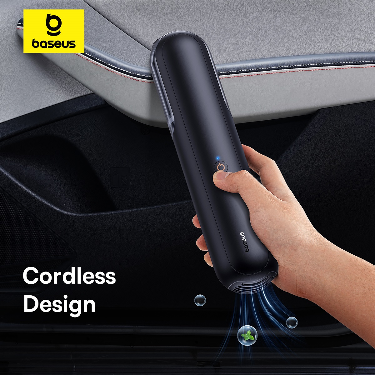 Máy Hút Bụi Baseus A0 Pro Mini Cho Ô Tô | Lực Hút 4000Pa, Thiết Kế Không Dây Gọn Nhẹ