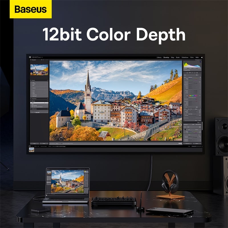 Cáp Màn Hình Baseus High Definition (DP to DP) | Chuẩn DP 1.4, Hỗ Trợ Độ Phân Giải 8K, 240Hz