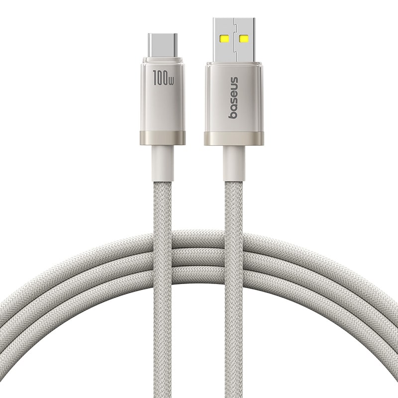 Cáp Sạc Nhanh Baseus Titanium Alloy 100W USB to Type-C | Đầu Hợp Kim Titan Siêu Bền