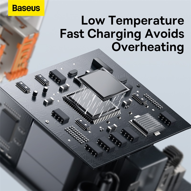 Củ Sạc Baseus Compact 30W Đa Năng 3 Cổng | 2 USB + 1 Type-C, Sạc Cùng Lúc 3 Thiết Bị