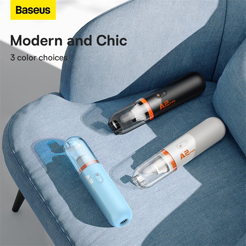 Máy Hút Bụi Cầm Tay Baseus A2 Pro 6000Pa | Nhỏ Gọn Cho Ô Tô & Nhà Cửa, Pin Bền Bỉ
