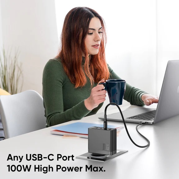 Bộ Sạc Nhanh Mcdodo 100W 3Type-C + USB GaN | Sạc Laptop, Điện Thoại, Kèm Dây Sạc Type-C Dài 2m