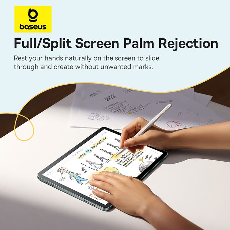 Bút Cảm Ứng Sạc Có Dây Baseus Smooth Writing 3 | Chống Tì Tay, Viết Vẽ Mượt Mà