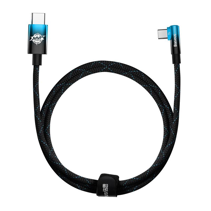 Cáp Sạc Baseus MVP 2 Type-C to Type-C 100W | Đầu Gập 90 Độ Chơi Game, Sạc Nhanh Laptop & Điện Thoại