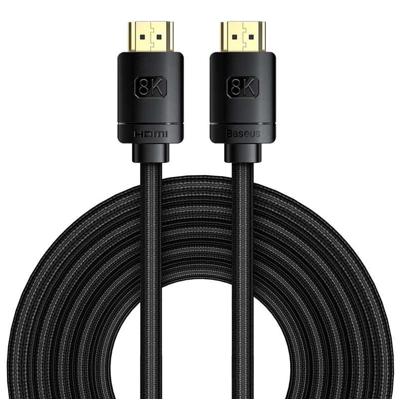 Cáp HDMI 2.1 Baseus High Definition 8K Chuyên Dụng Cho Gaming | Hỗ Trợ 8K@60Hz, Dây Dù